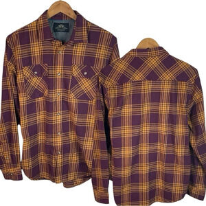 BF1371 Mens MBX Trendy Plaid Flannel Outdoor Button Down Shirt M
